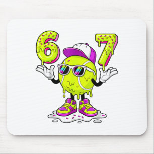 Mousepad Seis Sete Meme Tênis Sorvete Gotejamento 67 Para C