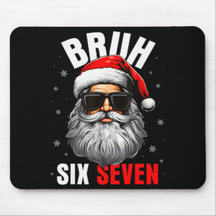 Mousepad Seis Sete Natal Bruh Papai Noel Meninos Homens Eng