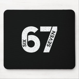 Mousepad Seis Sete Número Geração Alpha Gíria 6 7 Tendência