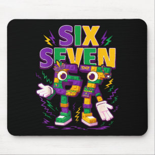 Mousepad Seis Sete Rotação Cerebral Italiano Divertido 67 C
