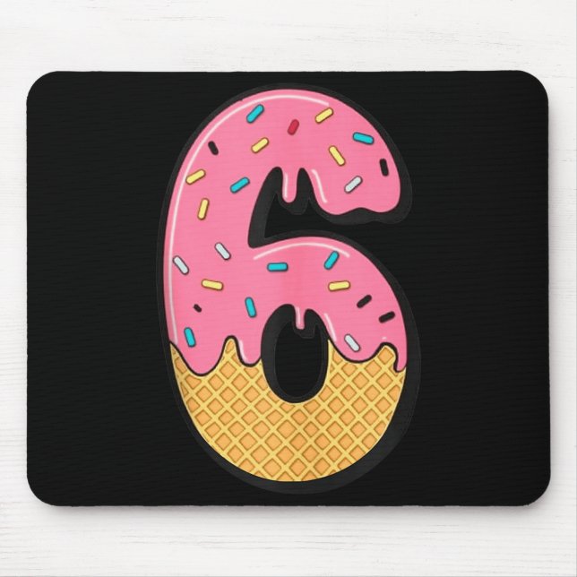 Mousepad Seis Sete Sorvete 67 Diversão Mason Meme Fácil Dia (Frente)
