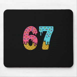 Mousepad Seis Sete Sorvete Gotejamento Esporte 67 Diversão