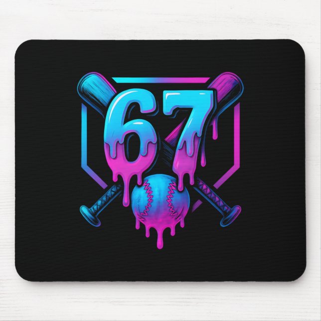 Mousepad Seis Sete Vendem Sorvete Drip Cool 67 Geração Alph (Frente)
