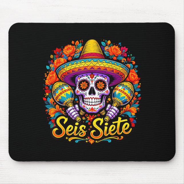 Mousepad Seis Siete Spanish Humor Clroom Teaching Laugh Esp (Frente)