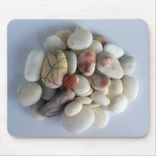Mousepad seixos brancos