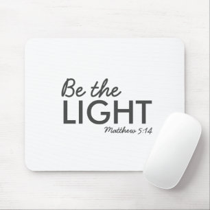 Mousepad Seja a Luz   Matthew 5:14 Bíblia Verse Christian