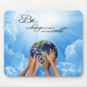 Mousepad Seja a mudança - Gandhi