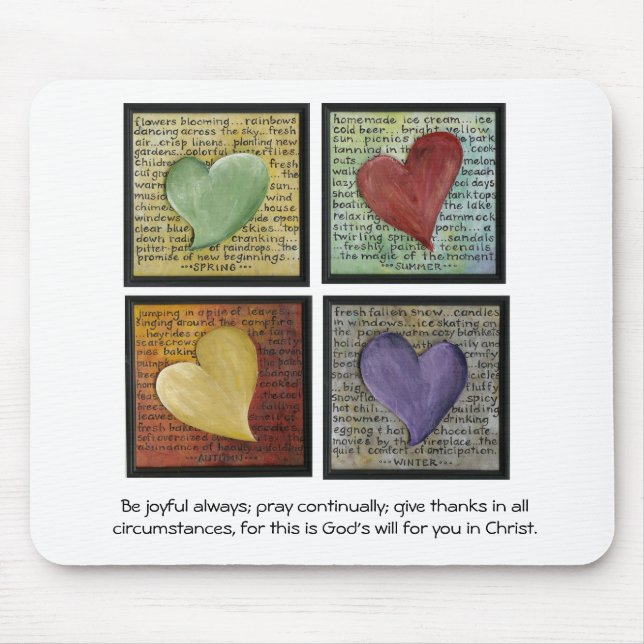 Mousepad Seja alegre sempre (Frente)