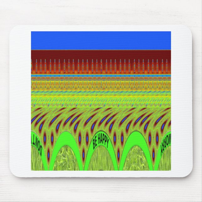 Mousepad Seja feliz Bolinhas Colorida Motif Gift (Frente)