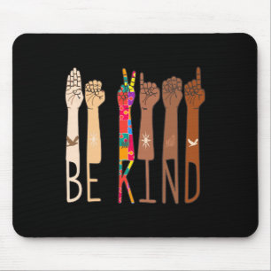Mousepad Seja gentil com o Sinal de Mão, Asl Quebra-cabeça