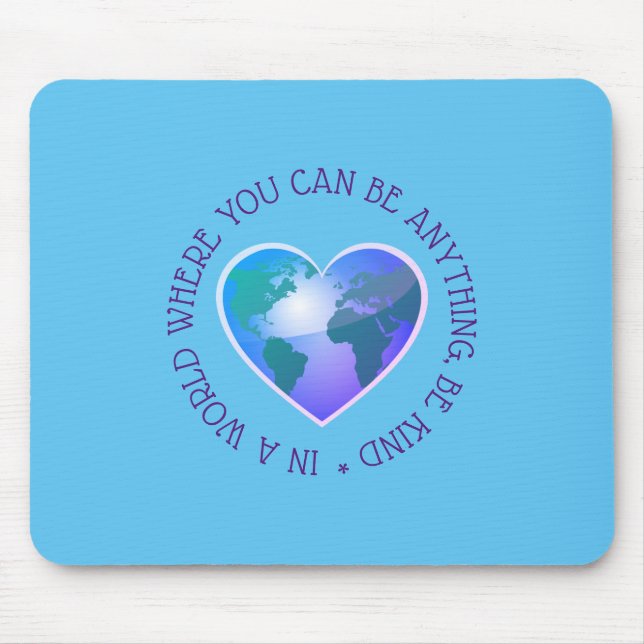 Mousepad Seja inspirador, citações do mundo (Frente)