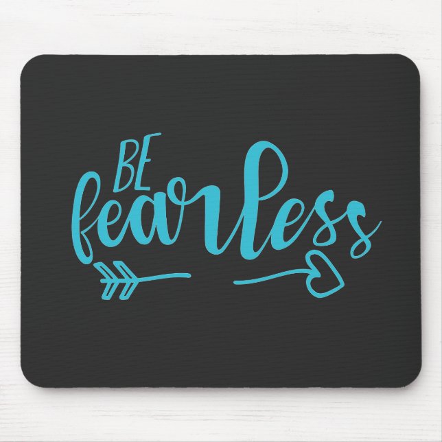 Mousepad Seja Motivado Sem Cubo, Citação Verde no Mar Tear (Frente)