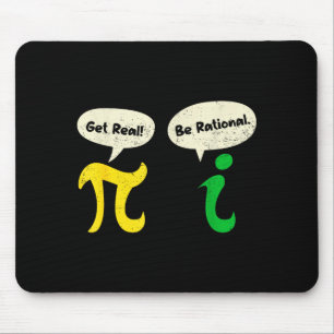 Mousepad Seja Real Seja Racional Pi Divertido Professor de