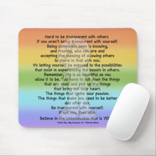 Mousepad Seja transparente