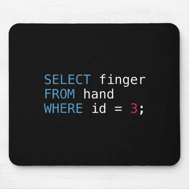 Mousepad Select Finger From Hand Where Id = 3 Programmer Sq (Frente)