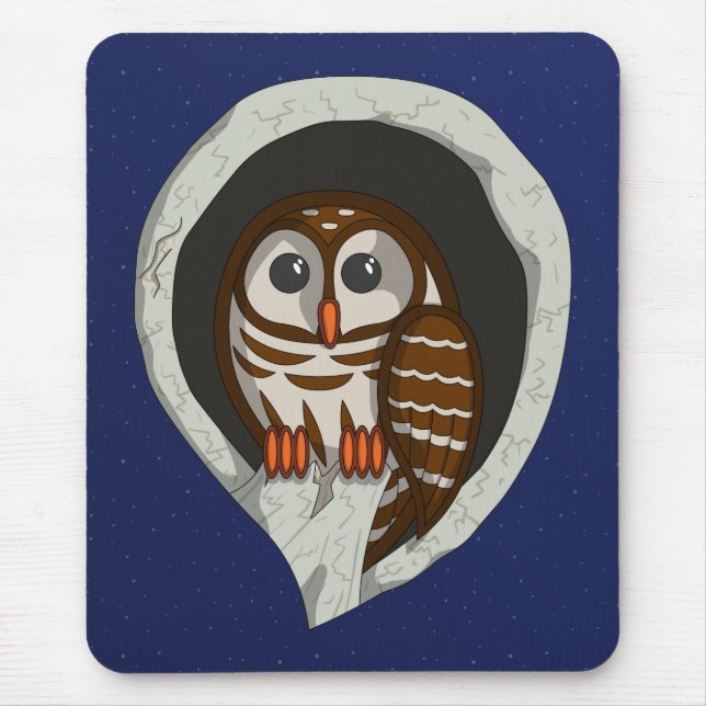 Mousepad Selene a Almofada de Rato de Coruja (Frente)