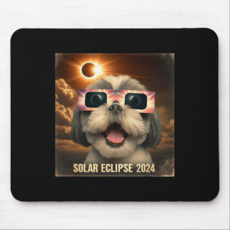 Mousepad Selfie Shih Tzu Kids Mens Eclipse Solar