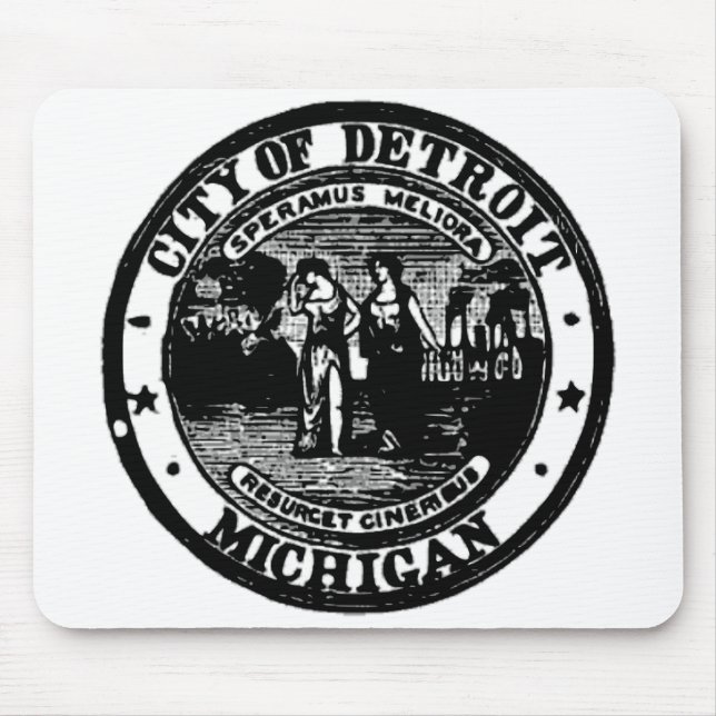 Mousepad Selo de Detroit (Frente)