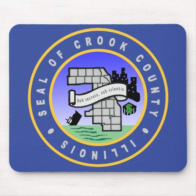 Mousepad Selo do tapete do rato de Crook County (Frente)