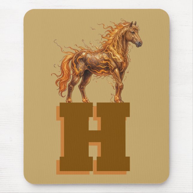 Mousepad Selo Espírito Selvagem – Arte de Cavalos Majestoso (Frente)