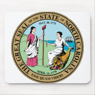 Mousepad Selo Estatal da Carolina do Norte -