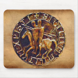 Mousepad Selo medieval dos cavaleiros Templar
