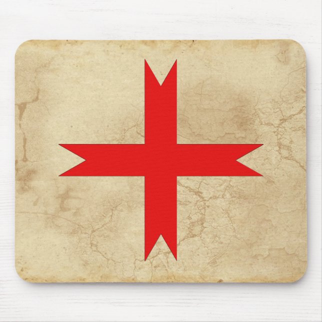 Mousepad Selo Medieval dos Cavaleiros Templários (Frente)