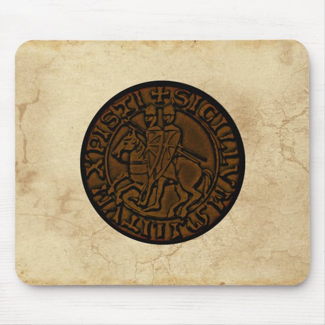 Mousepad Selo Medieval dos Cavaleiros Templários (Frente)