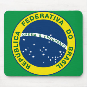 Mousepad selo nacional do Brasil