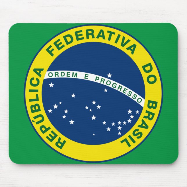 Mousepad selo nacional do Brasil (Frente)