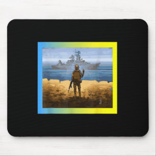 Mousepad Selo Postal Vintage Ucrânia Bandeira Orgulho 3