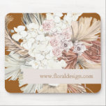 Mousepad Selva Tropical Floral de Grass<br><div class="desc">Selva Tropical Floral de Pampas, flores, rosas, folhas. Um mouse pad para proprietários criativos de negócios. Um empresário, empresário ou qualquer um que queira um mouse pad que os inspira... uma bela e elegante selva tropical floral Pampas. Planners de Casamento, Proprietários Compres, Floristas, estilistas de Cabelos, artistas, fotógrafos e muitos...</div>