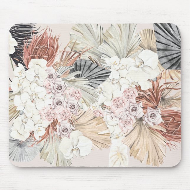 Mousepad Selva Tropical Floral de Grass Pampas (Frente)