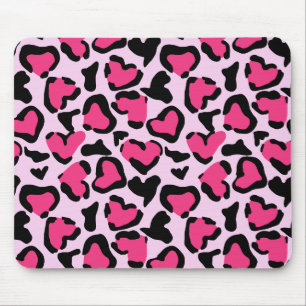 Mousepad Selvagem de Coração Leopardo