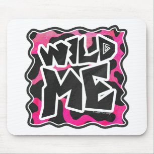 Mousepad Selvagem mim rosa e branco da vaca