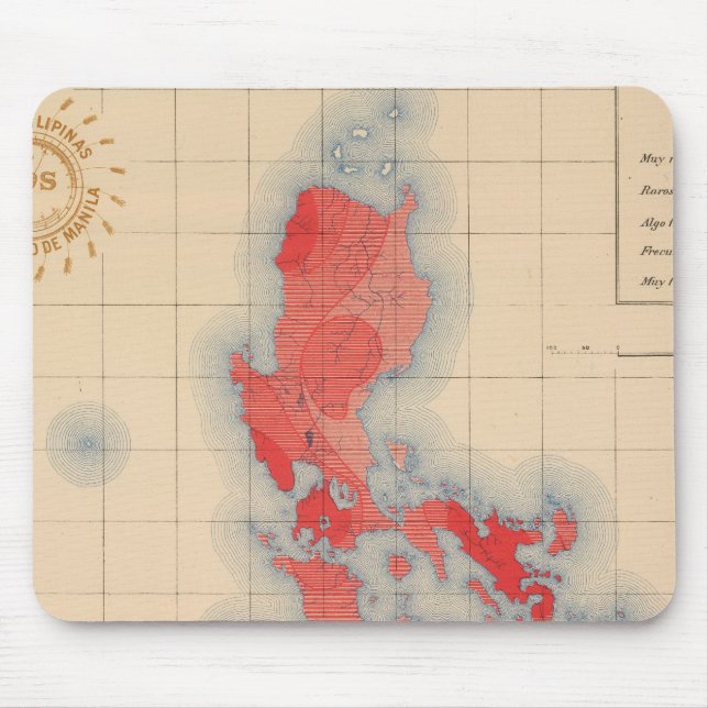 Mousepad Sem 6 Sinais de Distribuição de Temblores (Frente)