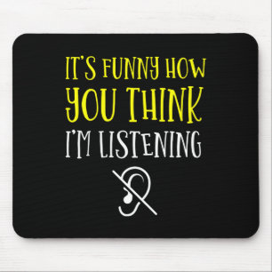 Mousepad Sem Audição - Surdo - Incapaz de Ouvir - Conscient