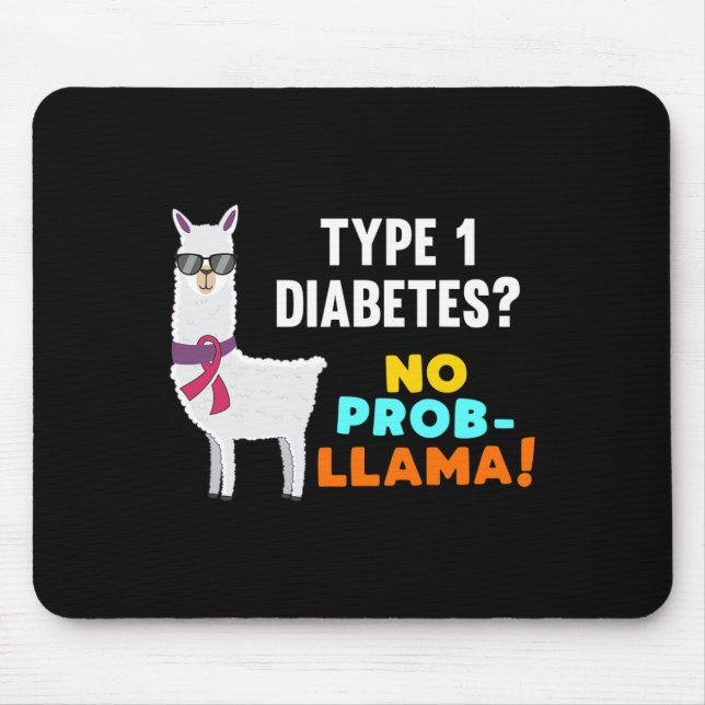 Mousepad Sem Awarenes Prob-Lama T1D Tipo 1 (Frente)