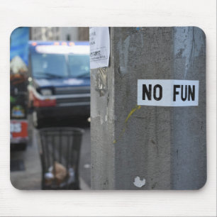 Mousepad SEM DIVERSÃO Grafite de pólipos Fotografia Urbana