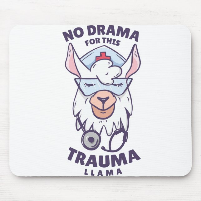 MOUSEPAD SEM DRAMA PARA ESTE TRAUMA LLAMA (Frente)