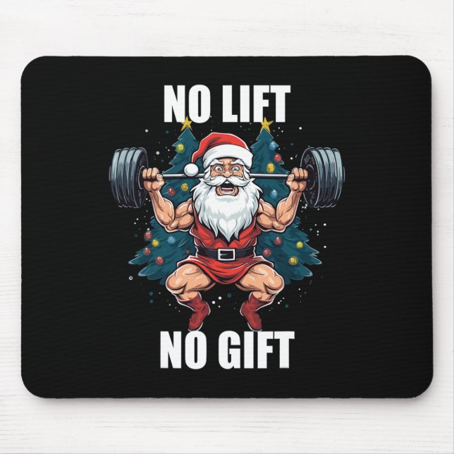 Mousepad Sem Elevação Sem Presente Natal Gym Bodybuil (Frente)