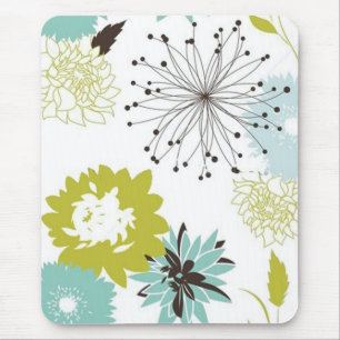 Mousepad Sem emenda floral retro
