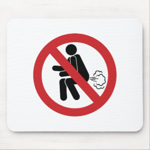 Mousepad SEM Fartura ⚠ Sinal De Banheiro Tailandês Engra