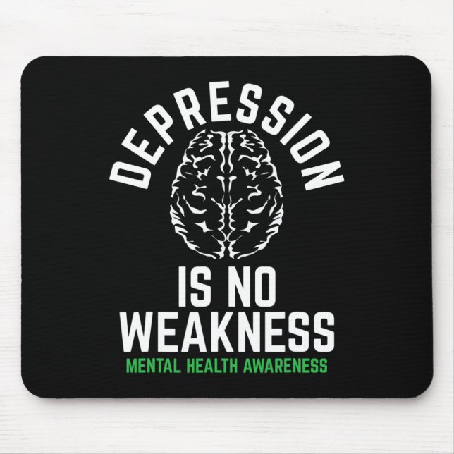 Mousepad Sem fragilidade Saúde Mental Sensibilização para a (Frente)