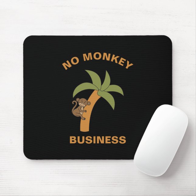 Mousepad Sem Macacos, Zoo Engraçado Selva (Com mouse)
