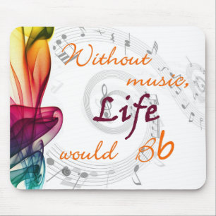 Mousepad Sem música, a vida Bb