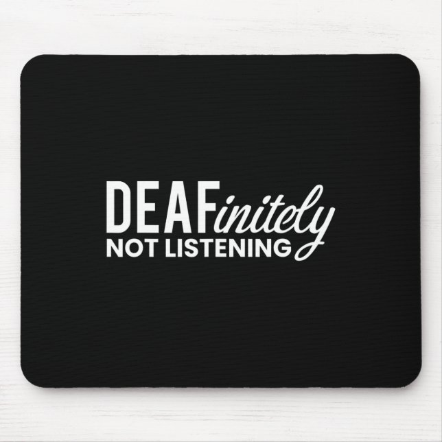 Mousepad Sem Ouvir Surdo-Mute (Frente)