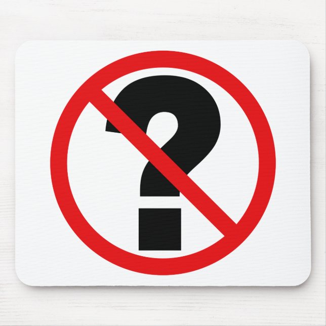 Mousepad Sem Perguntas (Frente)