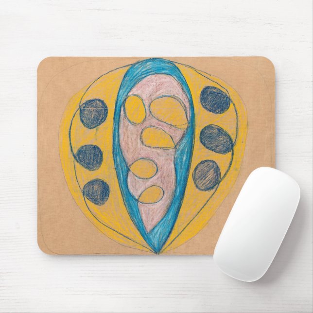 Mousepad Sem título, 1908 por Hilma af Klint (Com mouse)