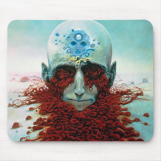 Mousepad Sem título (Decomposição) por Zdzislaw Beksinski (Frente)